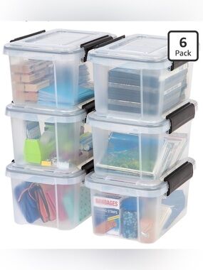 IRIS Usa 6-Pack 6 Qt Storage Bins With Gasket Lids, Clear/Black
Weatherpro Seal